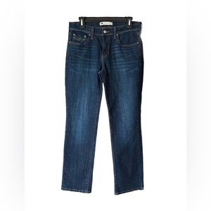 NEW LEVIS 505 STRAIGHT LEG,DARK DENIM SIZE 8S